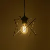 GLOBOSTAR® PATRICK 204-0109 Μοντέρνο Κρεμαστό Φωτιστικό Οροφής με Ντουί 1 x E27 AC 220-240V IP20 - Μαύρο - Μ14 x Π14 x Υ16cm
