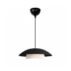 GLOBOSTAR® AURA 204-0117 Μοντέρνο Κρεμαστό Φωτιστικό Οροφής με Ντουί 1 x E27 AC 220-240V IP20 - Μαύρο & Λευκό - Μ37 x Π37 x Υ14,5cm