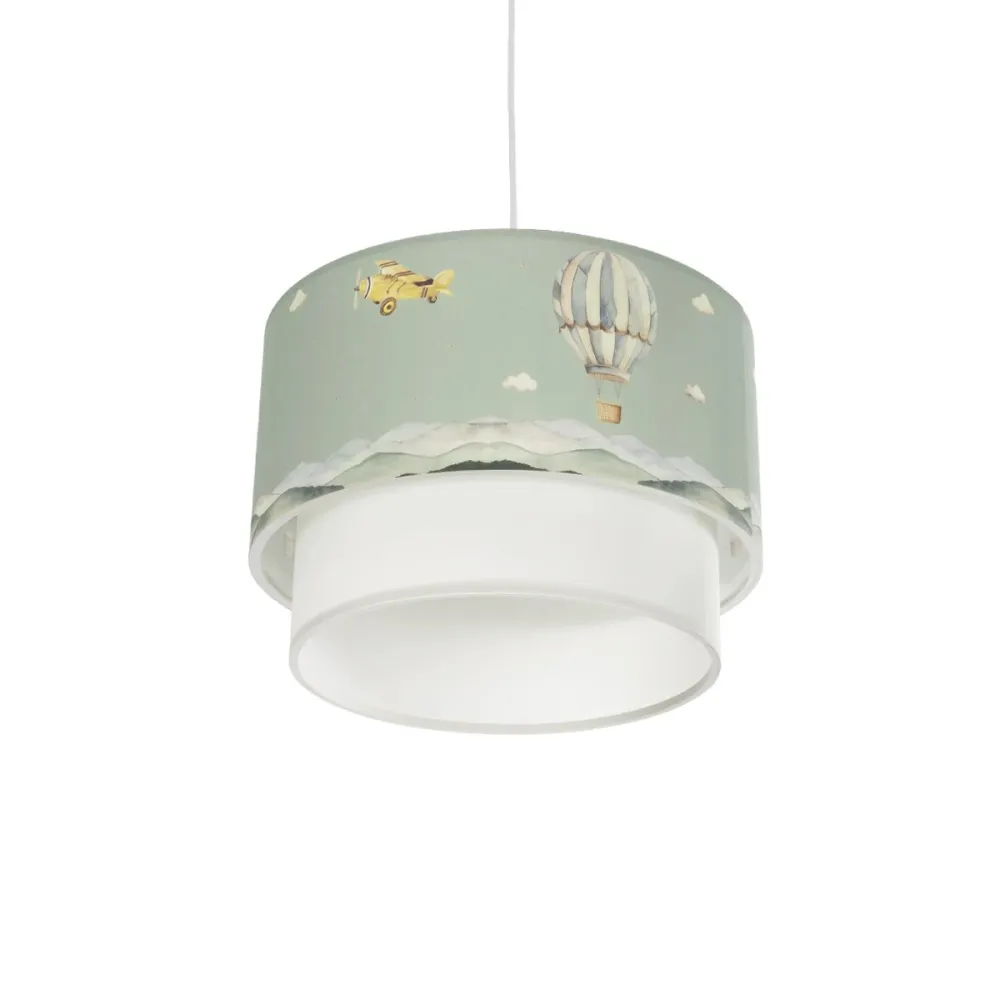 GLOBOSTAR® BALLON 204-0120 Παιδικό Κρεμαστό Φωτιστικό Οροφής με Ντουί 1 x E27 AC 220-240V IP20 - Πολύχρωμο - Μ30 x Π30 x Υ20cm