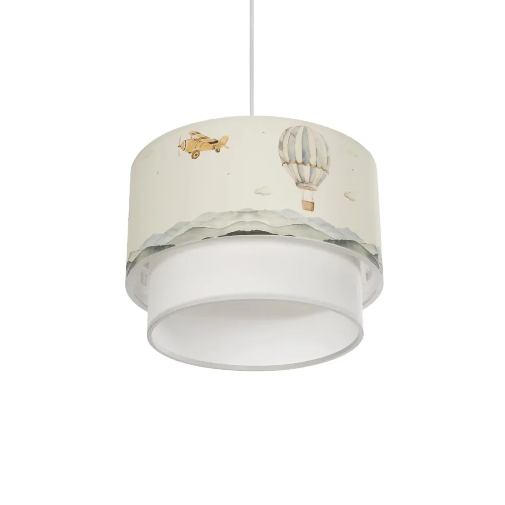 GLOBOSTAR® BALLON 204-0121 Παιδικό Κρεμαστό Φωτιστικό Οροφής με Ντουί 1 x E27 AC 220-240V IP20 - Πολύχρωμο - Μ30 x Π30 x Υ20cm
