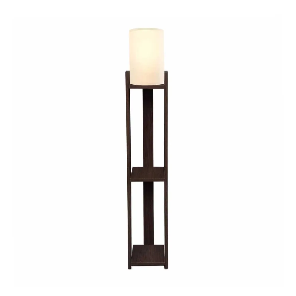 GLOBOSTAR® VENTORA 204-0126 Μοντέρνο Επιδαπέδιο Φωτιστικό με Ντουί 1 x E27 AC 220-240V IP20 - Καφέ & Μπεζ - Μ20 x Π20 x Υ142cm