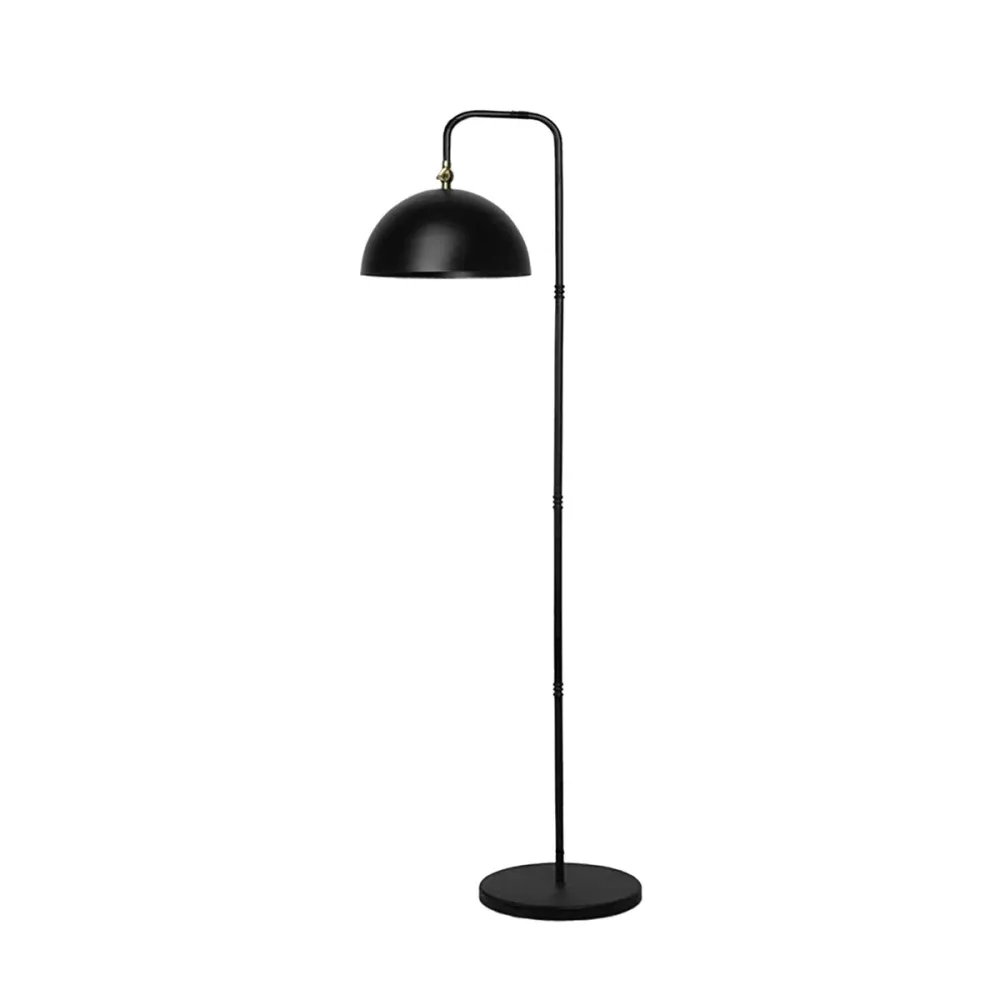 GLOBOSTAR® SNAKE 204-0128 Μοντέρνο Επιδαπέδιο Φωτιστικό με Ντουί 1 x E27 AC 220-240V IP20 - Μαύρο - Μ52 x Π25 x Υ154cm