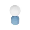 GLOBOSTAR® MAGIC 204-0133 Μοντέρνο Επιτραπέζιο Φωτιστικό Πορτατίφ με Ντουί 1 x E14 AC 220-240V IP20 - Μπλε & Λευκό - Μ15 x Π15 x Υ28cm