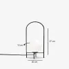 GLOBOSTAR® SPIDY 204-0139 Μοντέρνο Επιτραπέζιο Φωτιστικό Πορτατίφ με Ντουί 1 x E14 AC 220-240V IP20 - Μαύρο & Λευκό - Μ22 x Π20 x Υ38cm