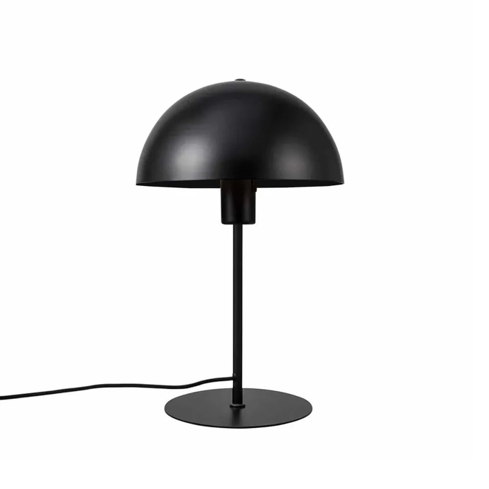 GLOBOSTAR® GASCEIO 204-0141 Μοντέρνο Επιτραπέζιο Φωτιστικό Πορτατίφ με Ντουί 1 x E27 AC 220-240V IP20 - Μαύρο - Μ25 x Π25 x Υ37m