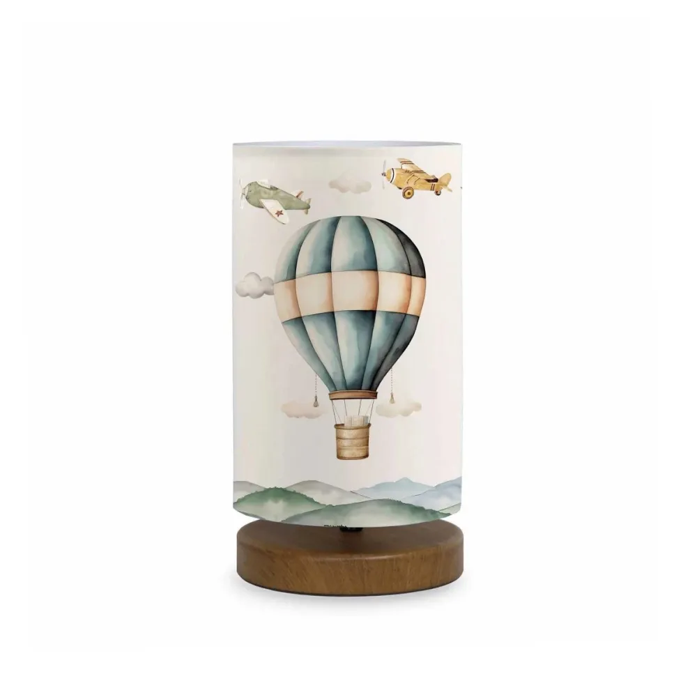 GLOBOSTAR® BALLON 204-0145 Παιδικό Επιτραπέζιο Φωτιστικό Πορτατίφ με Ντουί 1 x E14 AC 220-240V IP20 - Πολύχρωμο - Μ15 x Π15 x Υ30cm