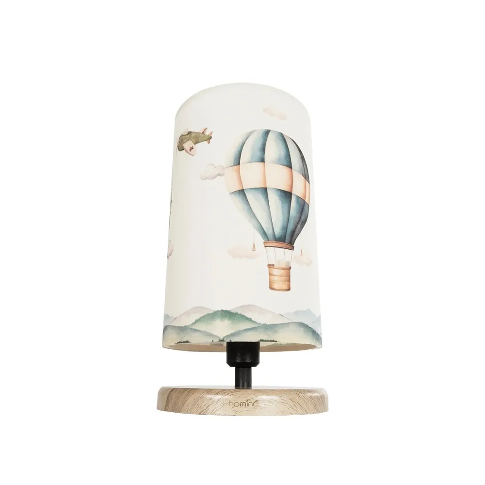 GLOBOSTAR® BALLON 204-0145 Παιδικό Επιτραπέζιο Φωτιστικό Πορτατίφ με Ντουί 1 x E14 AC 220-240V IP20 - Πολύχρωμο - Μ15 x Π15 x Υ30cm