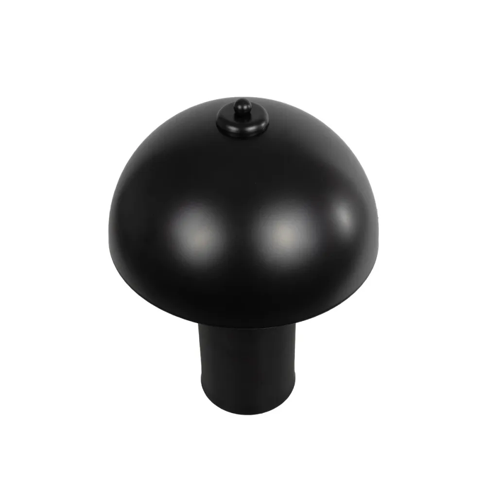 GLOBOSTAR® GASCO 204-0146 Μοντέρνο Επιτραπέζιο Φωτιστικό Πορτατίφ με Ντουί 1 x E27 AC 220-240V IP20 - Μαύρο - Μ26 x Π26 x Υ35cm