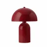 GLOBOSTAR® GASCO 204-0148 Μοντέρνο Επιτραπέζιο Φωτιστικό Πορτατίφ με Ντουί 1 x E27 AC 220-240V IP20 - Κόκκινο - Μ26 x Π26 x Υ35cm