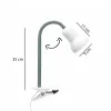 GLOBOSTAR® TAVOLO 204-0152 Παιδικό Επιτραπέζιο Φωτιστικό Πορτατίφ με Ντουί 1 x E14 AC 220-240V IP20 - Πράσινο & Λευκό - Μ11 x Π9 x Υ35cm