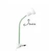 GLOBOSTAR® TAVOLO 204-0153 Παιδικό Επιτραπέζιο Φωτιστικό Πορτατίφ με Ντουί 1 x E14 AC 220-240V IP20 - Πράσινο & Λευκό - Μ11 x Π9 x Υ35cm