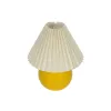 GLOBOSTAR® LISBON 204-0155 Μοντέρνο Επιτραπέζιο Φωτιστικό Πορτατίφ με Ντουί 1 x E27 AC 220-240V IP20 - Κίτρινο & Μπεζ - Μ24 x Π24 x Υ28cm