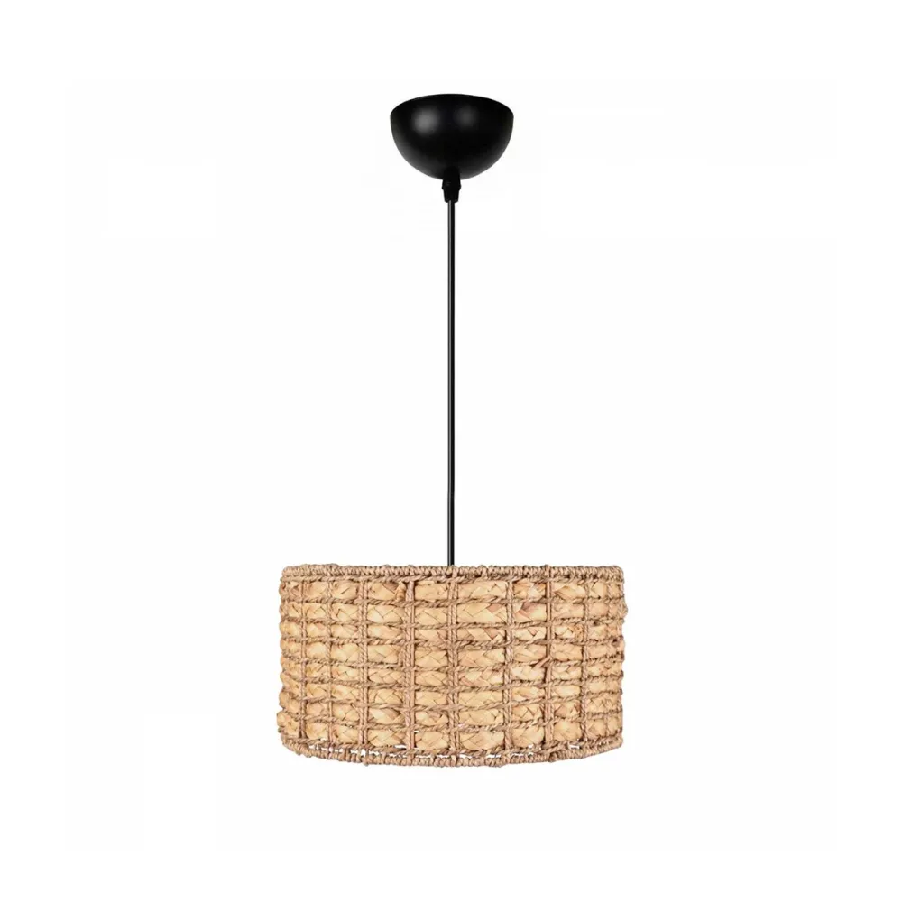 GLOBOSTAR® POMEGRANDE 204-0157 Boho Κρεμαστό Φωτιστικό Οροφής με Ντουί 1 x E27 AC 220-240V IP20 - Μπεζ - Μ31 x Π31 x Υ18cm