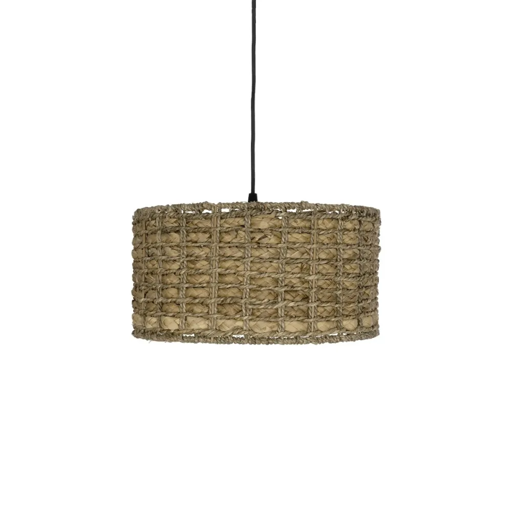 GLOBOSTAR® POMEGRANDE 204-0157 Boho Κρεμαστό Φωτιστικό Οροφής με Ντουί 1 x E27 AC 220-240V IP20 - Μπεζ - Μ31 x Π31 x Υ18cm