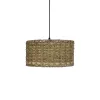 GLOBOSTAR® POMEGRANDE 204-0157 Boho Κρεμαστό Φωτιστικό Οροφής με Ντουί 1 x E27 AC 220-240V IP20 - Μπεζ - Μ31 x Π31 x Υ18cm