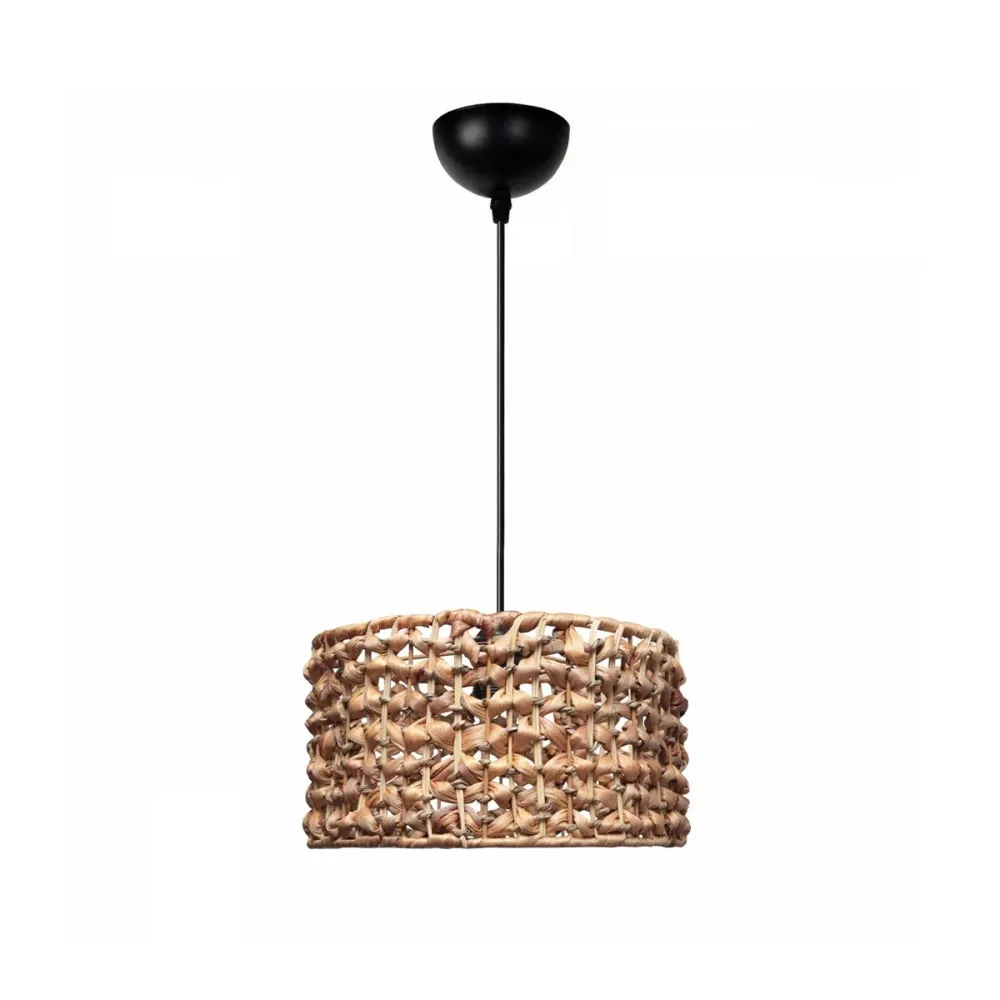 GLOBOSTAR® SAND 204-0160 Boho Κρεμαστό Φωτιστικό Οροφής με Ντουί 1 x E27 AC 220-240V IP20 - Καφέ - Μ30 x Π30 x Υ19cm