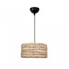 GLOBOSTAR® POMEGRANDE 204-0161 Boho Κρεμαστό Φωτιστικό Οροφής με Ντουί 1 x E27 AC 220-240V IP20 - Μπεζ - Μ32 x Π32 x Υ19cm