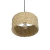 GLOBOSTAR® POMEGRANDE 204-0161 Boho Κρεμαστό Φωτιστικό Οροφής με Ντουί 1 x E27 AC 220-240V IP20 - Μπεζ - Μ32 x Π32 x Υ19cm