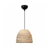 GLOBOSTAR® MEKA 204-0163 Boho Κρεμαστό Φωτιστικό Οροφής με Ντουί 1 x E27 AC 220-240V IP20 - Μπεζ - Μ30 x Π30 x Υ25cm