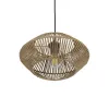 GLOBOSTAR® CASTRO 204-0164 Boho Κρεμαστό Φωτιστικό Οροφής με Ντουί 1 x E27 AC 220-240V IP20 - Μπεζ - Μ33 x Π33 x Υ17cm