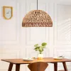 GLOBOSTAR® DARIO 204-0167 Boho Κρεμαστό Φωτιστικό Οροφής με Ντουί 1 x E27 AC 220-240V IP20 - Μπεζ - Μ30 x Π30 x Υ19cm