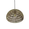 GLOBOSTAR® DARIO 204-0167 Boho Κρεμαστό Φωτιστικό Οροφής με Ντουί 1 x E27 AC 220-240V IP20 - Μπεζ - Μ30 x Π30 x Υ19cm