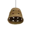 GLOBOSTAR® PANIER 204-0170 Boho Κρεμαστό Φωτιστικό Οροφής με Ντουί 1 x E27 AC 220-240V IP20 - Μπεζ - Μ32 x Π32 x Υ30cm