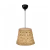 GLOBOSTAR® PANIER 204-0171 Boho Κρεμαστό Φωτιστικό Οροφής με Ντουί 1 x E27 AC 220-240V IP20 - Μπεζ - Μ32 x Π32 x Υ30cm