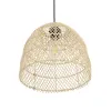 GLOBOSTAR® CESTINO 204-0178 Boho Κρεμαστό Φωτιστικό Οροφής Μονόφωτο 1 x E27 AC 220-240V IP20 Μπεζ - Μ30 x Π30 x Υ25cm