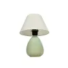 GLOBOSTAR® CESTA 204-0182 Μοντέρνο Επιτραπέζιο Φωτιστικό Πορτατίφ με Ντουί 1 x E27 AC 220-240V IP20 - Λαδί & Μπεζ - Μ22 x Π22 x Υ30cm