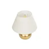 GLOBOSTAR® KORG 204-0184 Μοντέρνο Επιτραπέζιο Φωτιστικό Πορτατίφ με Ντουί 1 x E27 AC 220-240V IP20 - Χάλκινο & Μπεζ - Μ17 x Π17 x Υ23cm
