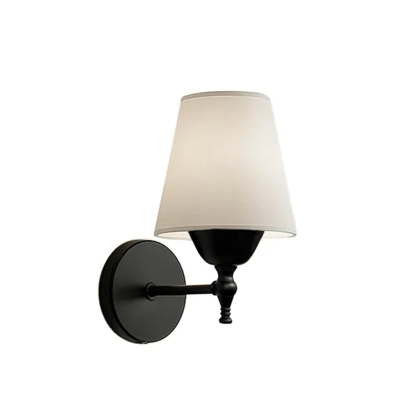 GLOBOSTAR® ELEGANTE 204-0186 Μοντέρνο Φωτιστικό Τοίχου - Απλίκα με Ντουί 1 x E27 AC 220-240V IP20 - Μαύρο & Μπεζ - Μ14 x Π22 x Υ24cm