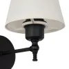 GLOBOSTAR® ELEGANTE 204-0186 Μοντέρνο Φωτιστικό Τοίχου - Απλίκα με Ντουί 1 x E27 AC 220-240V IP20 - Μαύρο & Μπεζ - Μ14 x Π22 x Υ24cm