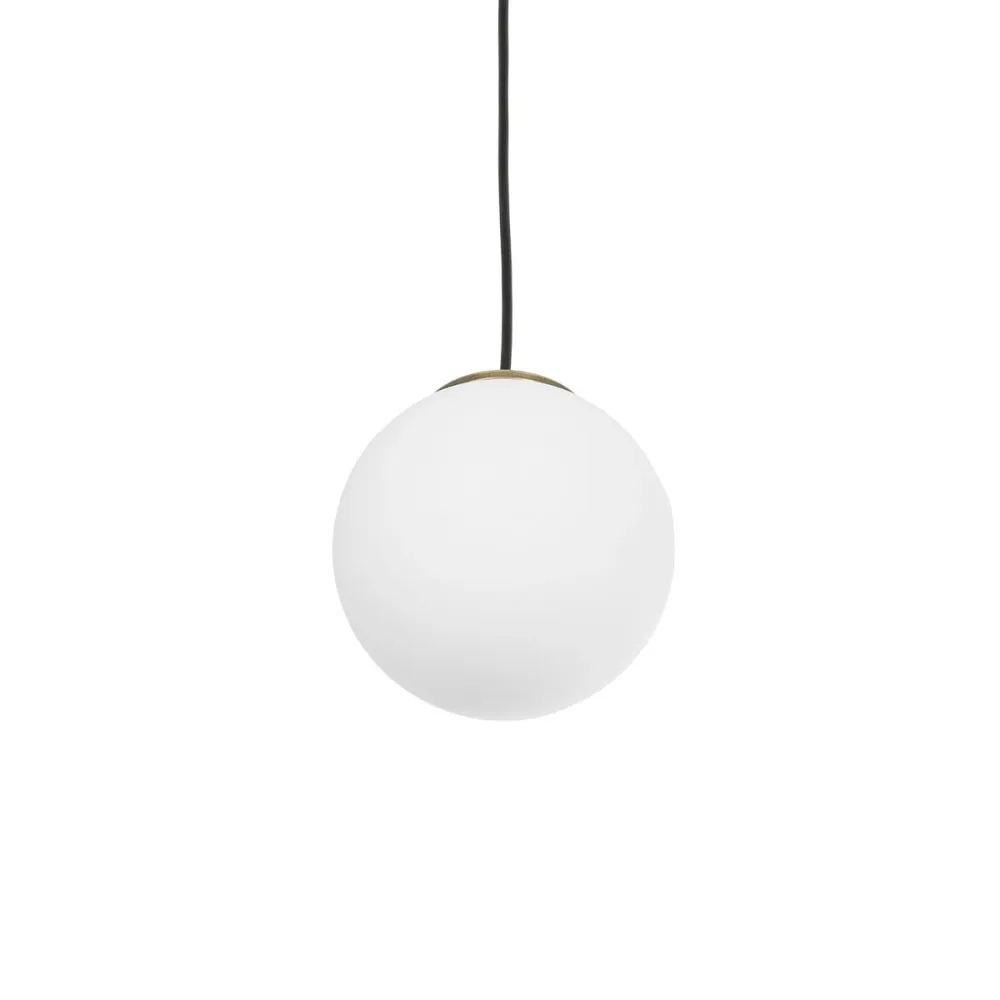 GLOBOSTAR® GLOBIDIO 204-0195 Μοντέρνο Κρεμαστό Φωτιστικό Οροφής με Ντουί 1 x E27 AC 220-240V IP20 - Χρύσο & Λευκό - Μ15 x Π15 x Υ15cm