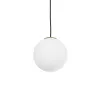 GLOBOSTAR® GLOBIDIO 204-0195 Μοντέρνο Κρεμαστό Φωτιστικό Οροφής με Ντουί 1 x E27 AC 220-240V IP20 - Χρύσο & Λευκό - Μ15 x Π15 x Υ15cm