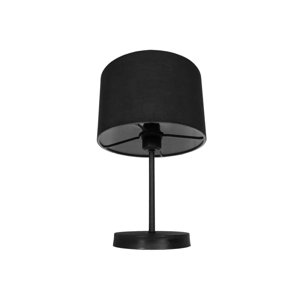 GLOBOSTAR® LARA 204-0196 Μοντέρνο Επιτραπέζιο Φωτιστικό Πορτατίφ με Ντουί 1 x E27 AC 220-240V IP20 - Μαύρο - Μ24 x Π24 x Υ36cm