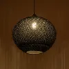 GLOBOSTAR® SOLEI 205-0004 Boho Κρεμαστό Φωτιστικό Οροφής με Ντουί 1 x E27 AC 220-240V IP20 - Μαύρο - M40 x Π40 x Υ36cm