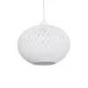 GLOBOSTAR® SOLEI 205-0008 Boho Κρεμαστό Φωτιστικό Οροφής με Ντουί 1 x E27 AC 220-240V IP20 - Λευκό - M30 x Π30 x Υ26cm