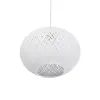 GLOBOSTAR® SOLEI 205-0008 Boho Κρεμαστό Φωτιστικό Οροφής με Ντουί 1 x E27 AC 220-240V IP20 - Λευκό - M30 x Π30 x Υ26cm