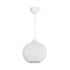 GLOBOSTAR® SOLEI 205-0009 Boho Κρεμαστό Φωτιστικό Οροφής με Ντουί 1 x E27 AC 220-240V IP20 - Λευκό - M20 x Π20 x Υ25cm