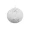 GLOBOSTAR® SOLEI 205-0009 Boho Κρεμαστό Φωτιστικό Οροφής με Ντουί 1 x E27 AC 220-240V IP20 - Λευκό - M20 x Π20 x Υ25cm