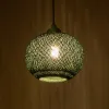 GLOBOSTAR® SOLEI 205-0015 Boho Κρεμαστό Φωτιστικό Οροφής με Ντουί 1 x E27 AC 220-240V IP20 - Πράσινο - M20 x Π20 x Υ25cm