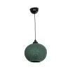 GLOBOSTAR® SOLEI 205-0015 Boho Κρεμαστό Φωτιστικό Οροφής με Ντουί 1 x E27 AC 220-240V IP20 - Πράσινο - M20 x Π20 x Υ25cm