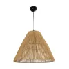 GLOBOSTAR® HUTT 205-0018 Boho Κρεμαστό Φωτιστικό Οροφής με Ντουί 1 x E27 AC 220-240V IP20 - Μπεζ - M50 x Π50 x Υ40cm