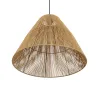 GLOBOSTAR® HUTT 205-0018 Boho Κρεμαστό Φωτιστικό Οροφής με Ντουί 1 x E27 AC 220-240V IP20 - Μπεζ - M50 x Π50 x Υ40cm