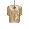 GLOBOSTAR® ROXXI 205-0019 Boho Κρεμαστό Φωτιστικό Οροφής με Ντουί 1 x E27 AC 220-240V IP20 - Μπεζ - M35 x Π35 x Υ37cm