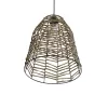 GLOBOSTAR® NETZ 205-0026 Boho Κρεμαστό Φωτιστικό Οροφής με Ντουί 1 x E27 AC 220-240V IP20 - Μπεζ - M30 x Π30 x Υ38cm