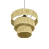 GLOBOSTAR® COROIN 205-0034 Boho Κρεμαστό Φωτιστικό Οροφής με Ντουί 1 x E27 AC 220-240V IP20 - Μπεζ - M40 x Π40 x Υ35cm