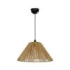 GLOBOSTAR® HATA  205-0036 Boho Κρεμαστό Φωτιστικό Οροφής με Ντουί 1 x E27 AC 220-240V IP20 - Μπεζ - M35 x Π35 x Υ21cm