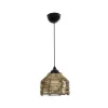GLOBOSTAR® JUTTI 205-0040 Boho Κρεμαστό Φωτιστικό Οροφής με Ντουί 1 x E27 AC 220-240V IP20 - Μπεζ - M20 x Π20 x Υ18cm